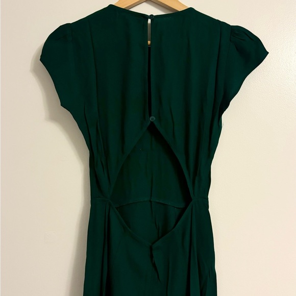 Reformation Emerald Green Gavin Dress‎ Size 2 - Picture 4 of 5